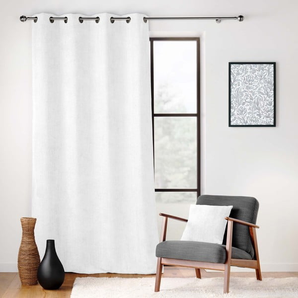 Fehér zsenília függöny 140x260 cm Leo – douceur d'intérieur-image-3