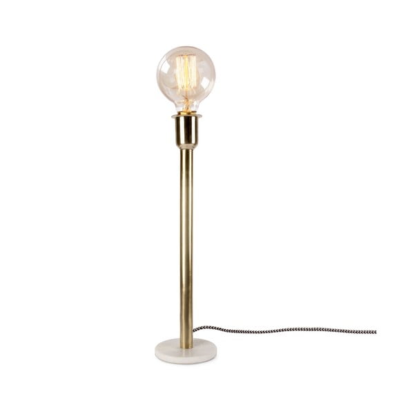Chandelier asztali lámpa fehér márvány talpazattal, magasság 46 cm - HF Living