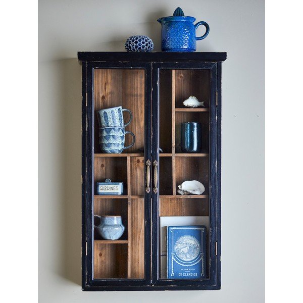 Fekete jegenyefenyő függő tálalószekrény 50x80x14 cm Hazem – Bloomingville-image-1