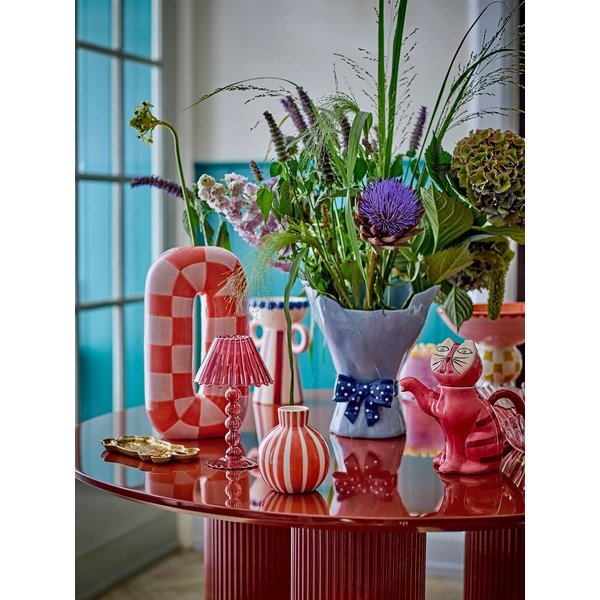 Lazacszínű-krémszínű kerámia kézzel festett váza (magasság 32 cm) Mae – Bloomingville-image-2