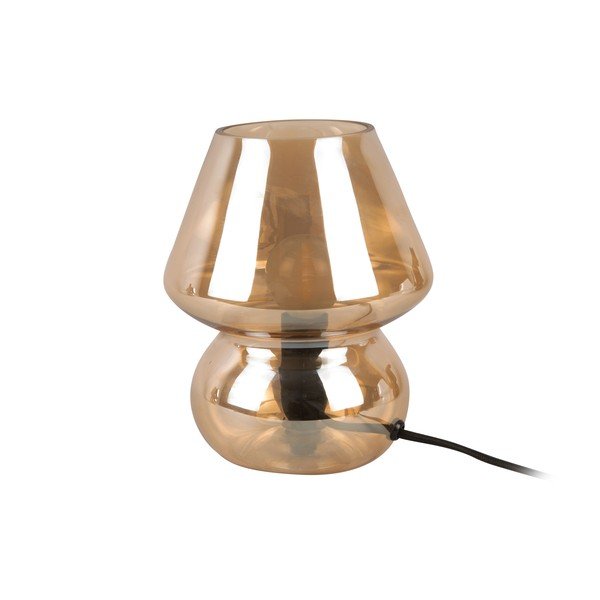 Glass világosbarna üveg asztali lámpa, magasság 18 cm - Leitmotiv-image-1