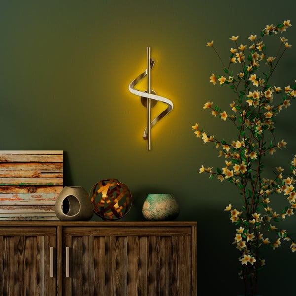 Sárgaréz színű LED fali lámpa Likma – Opviq lights-image-2