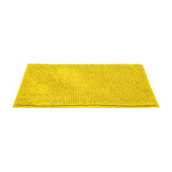 Sárga textil fürdőszobai kilépő 50x80 cm Chenille – Allstar