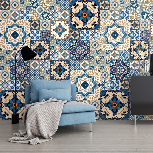 Toundra 60 részes dekorációs falmatrica szett, 15 x 15 cm - Ambiance-image-3