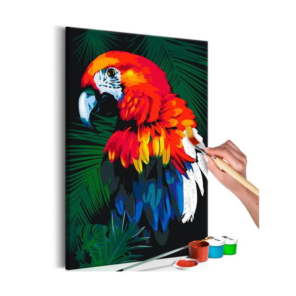Parrot DIY készlet, saját vászonkép festése, 40 x 60 cm - Artgeist