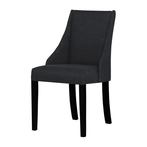 Absolu antracitszürke bükk szék fekete lábakkal - Ted Lapidus Maison