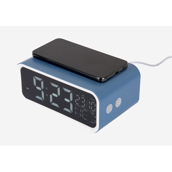 Digitális ébresztőóra vezeték nélküli töltővel Chunky LED – Karlsson-image-3