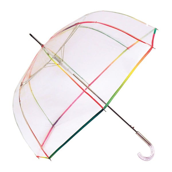 Birdcage átlátszó esernyő szivárvány színű részletekkel, ⌀ 95 cm - Ambiance