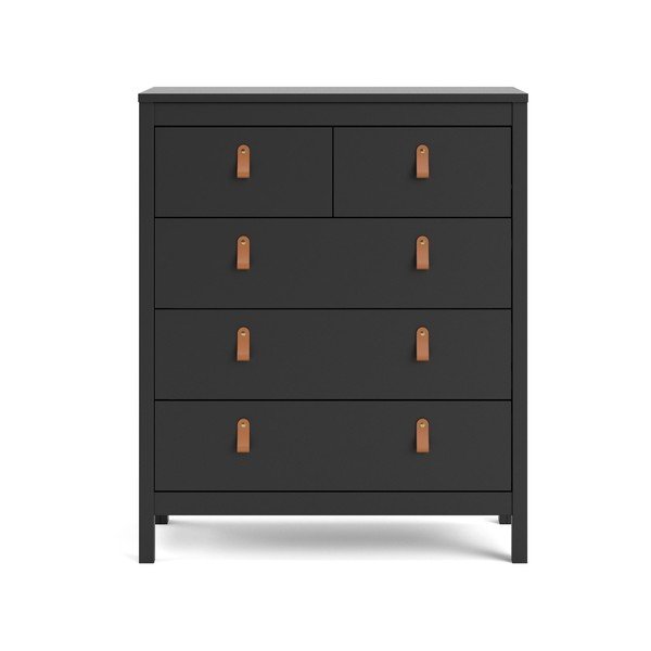 Fekete magas komód 82x99 cm Madrid – Tvilum-image-2