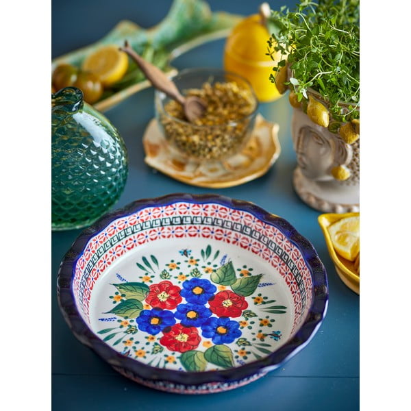 Szervírozó kőedény tányér ø 26,5 cm Florist – Bloomingville-image-1