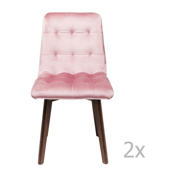 Moritz 2 db-os rózsaszín étkezőszék szett - Kare Design