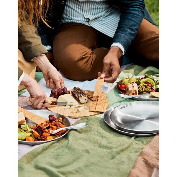 Ezüstszínű rozsdamentes acél tányér készlet 4 db-os ø 25,5 cm – Black + Blum-image-3