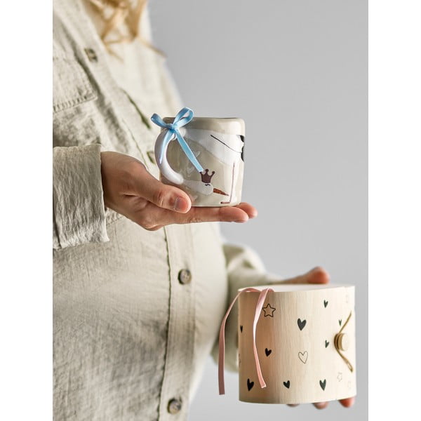 Bézs kerámia gyerek bögre 225 ml Bambino – Bloomingville Mini-image-1