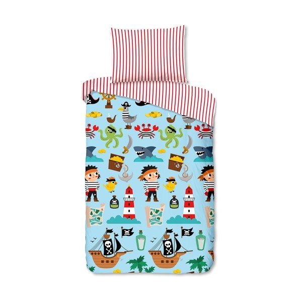 Egyszemélyes pamut gyerek ágyneműhuzat 140x200 cm Caribbean – Good Morning
