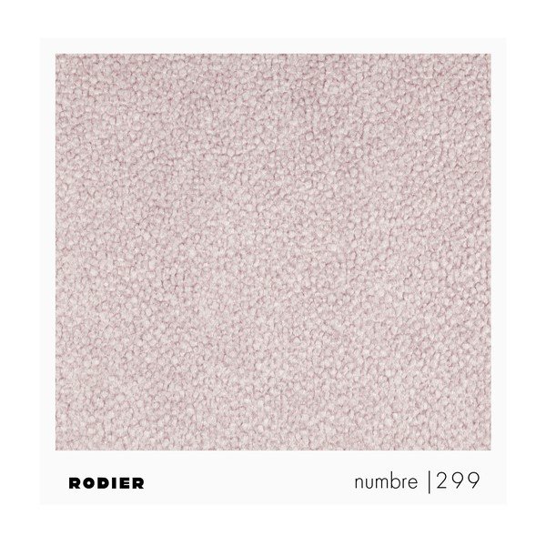 Világos rózsaszín buklé sarokkanapé (bal oldali-heverő résszel) Mirel – Rodier-image-4