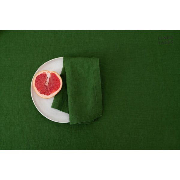 Len tányéralátét 35x45 cm True Green – Linen Tales-image-2