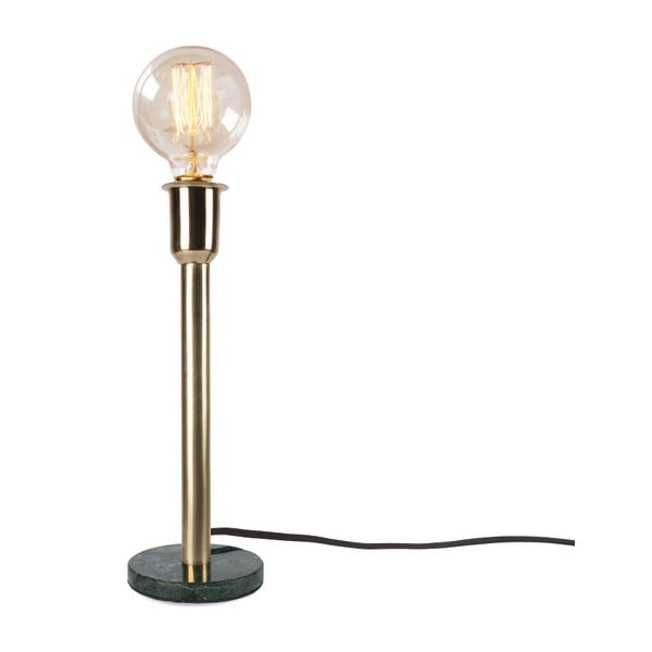 Chandelier asztali lámpa zöld márvány talpazattal, magasság 33 cm - HF Living