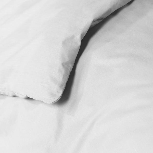 Fehér egyszemélyes pamut ágyneműhuzat 140x200 cm Lina – douceur d'intérieur-image-1