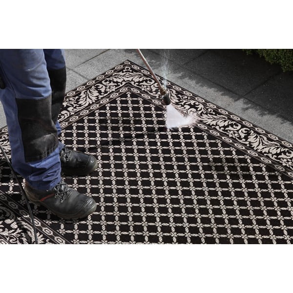 Royal fekete-krémszínű kültéri szőnyeg, 160 x 230 cm - NORTHRUGS-image-1