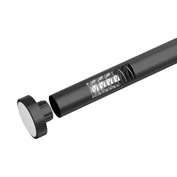 Luz fekete teleszkópos rúd a fürdőbe, hossz 110-185 cm - Wenko-image-4