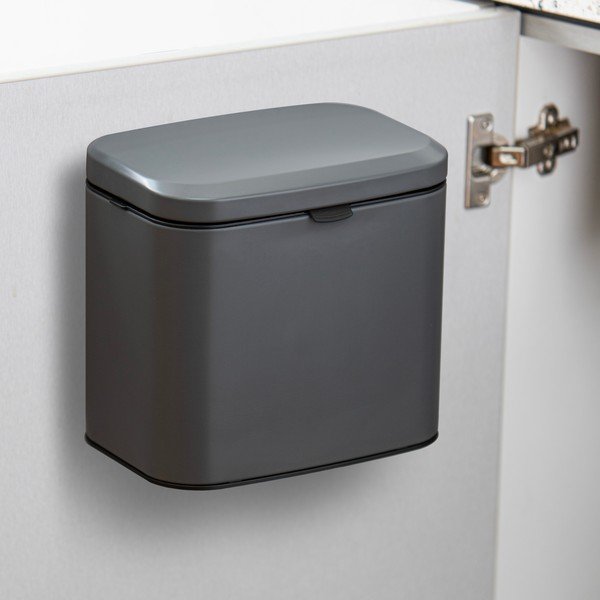 Sötétszürke komposztálható hulladék gyűjtő 4 l Essentials – Ladelle-image-1