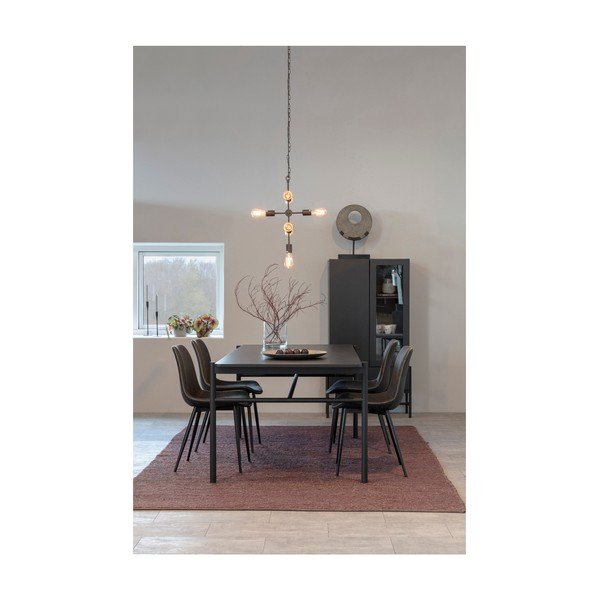 Norse fekete szekrény, magassága 150 cm - Interstil-image-2