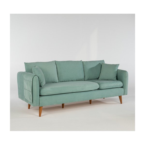 Világoskék kanapé 215 cm Sofia – Balcab Home-image-2