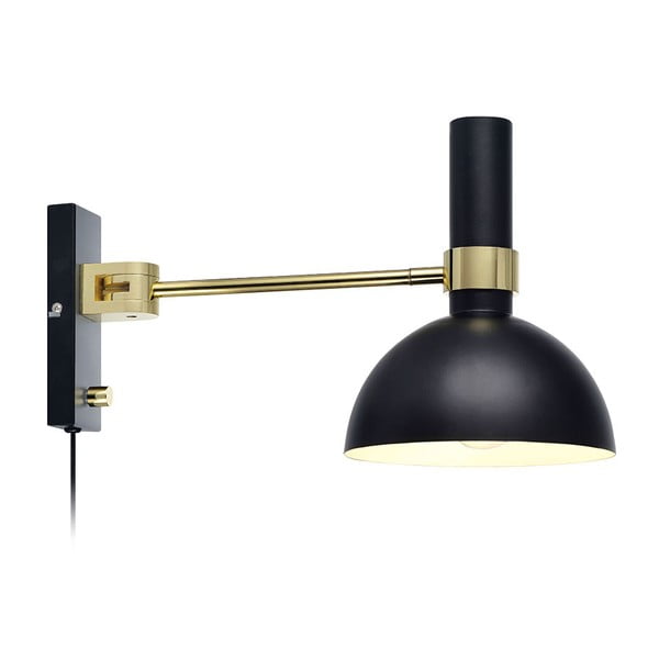 Larry Kinkiet fekete-aranyszínű fali lámpa - Markslöjd