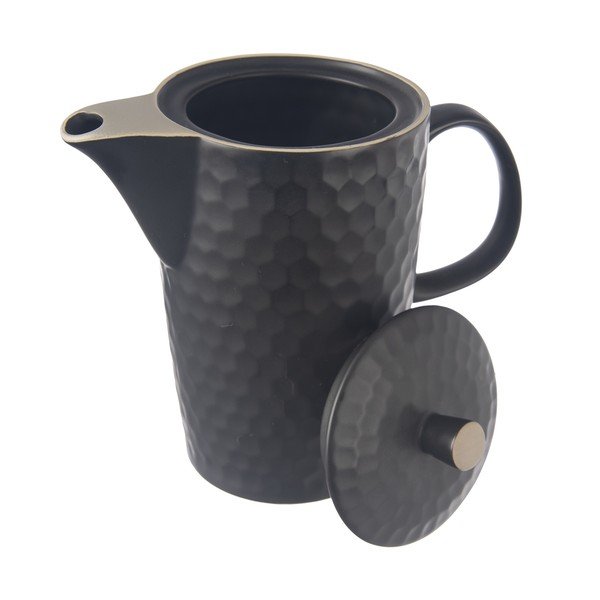 Fekete kerámia teáskanna 1,3 l Tea Time – Orion-image-2