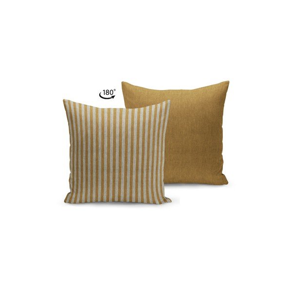 Stripes barna-bézs párnahuzat, 45 x 45 cm - Kate Louise-image-1