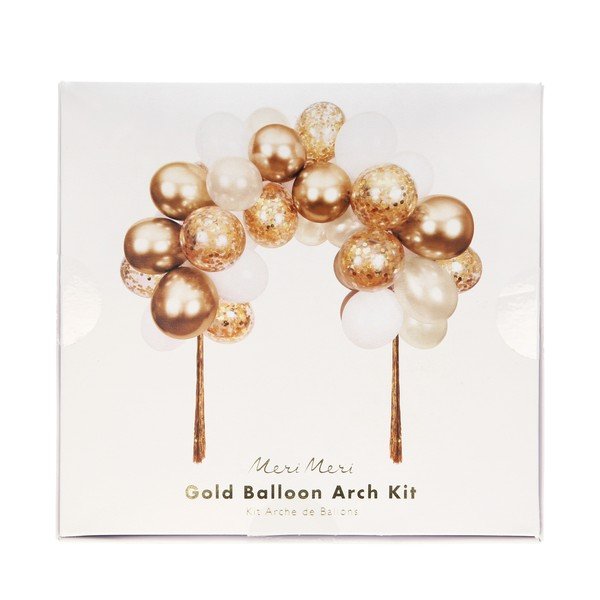 Parti kiegészítő készlet 40 db-os Gold Balloon Arch – Meri Meri-image-1