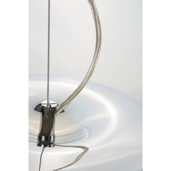 Fényes ezüstszínű acél függőlámpa ø 35 cm Ragge – Jotex-image-4
