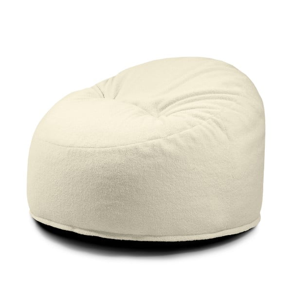 Krémszínű buklé gyerek babzsákfotel Om 85 – SLOWDOWN