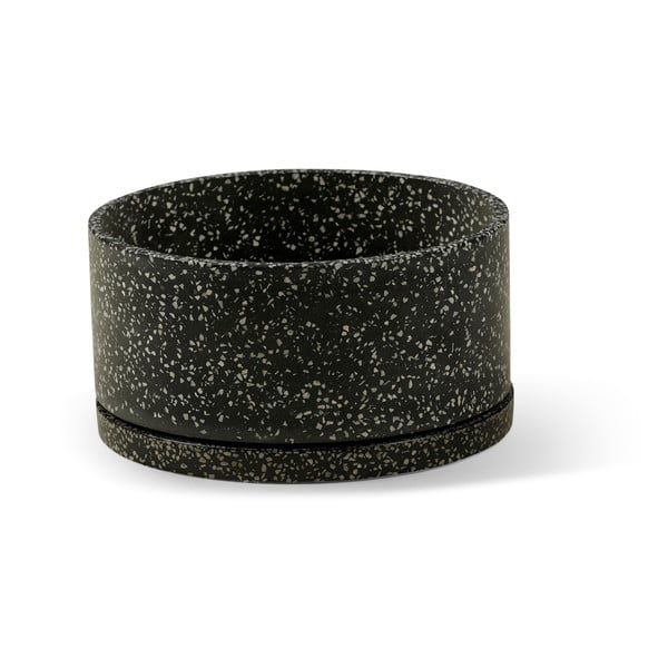 Terrazzo 2 db sötétszürke virágcserép - Bonami Selection-image-2