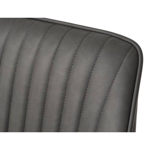 Sötétszürke kárpitozott karfás étkezőfotel szett 2 db-os Nolan Stripe – Unique Furniture-image-3