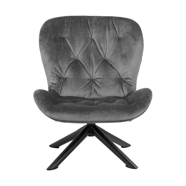 Batilda szürke bársony karosszék - Actona-image-2