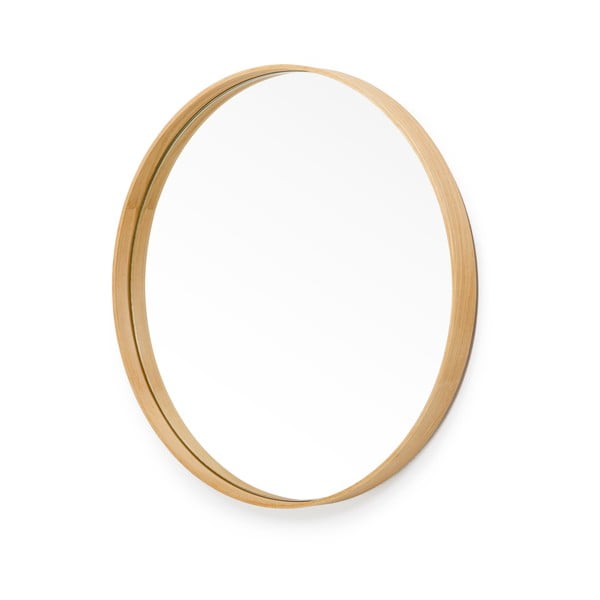 Glance fali tükör tölgyfa kerettel, ø 45 cm - Wireworks-image-2