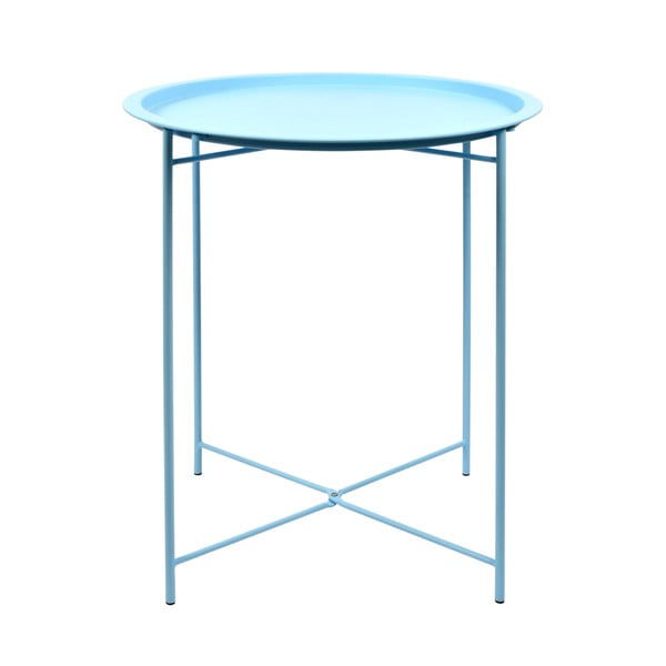 Türkiz összecsukható acél kerti asztal, 46 x 46 x 52 cm - Escchert Design