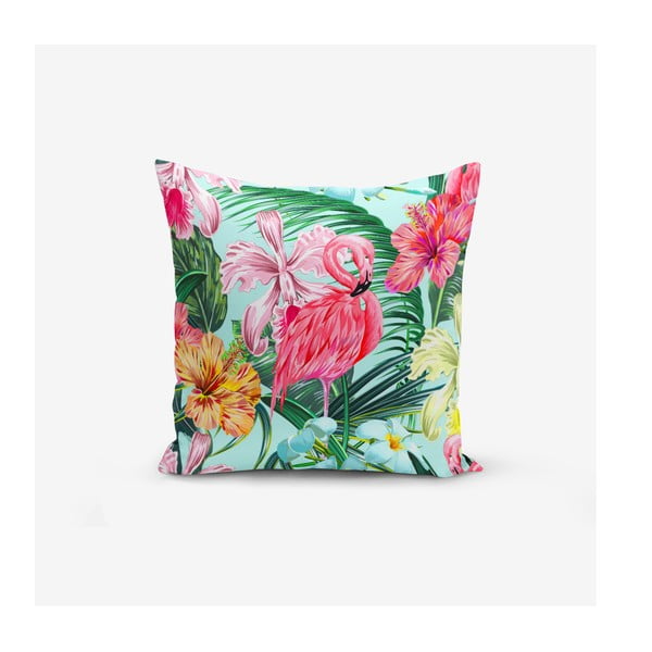 Yalnız Flamingo párnahuzat, 45 x 45 cm - Minimalist Cushion Covers
