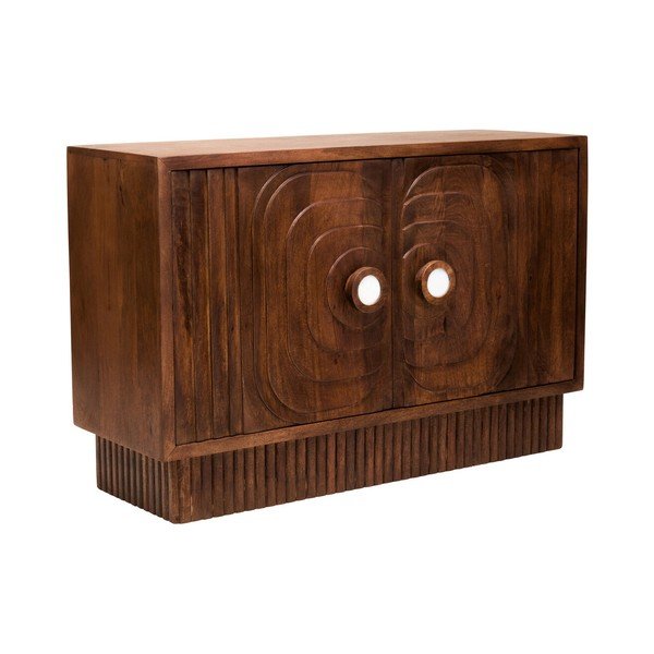 Sötét natúr színű mangófa komód 40x75x116 cm Sangar – Premier Housewares