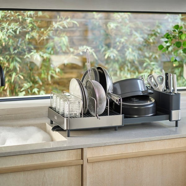 Kék-ezüstszínű fém edényszárító Extend – Joseph Joseph-image-1