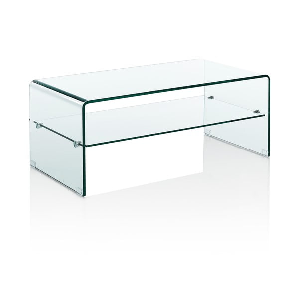 Üveg dohányzóasztal 50x100 cm Cristal Evo – Tomasucci