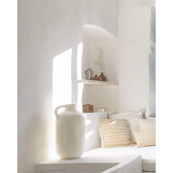 Caetana fehér kerámia váza, magasság 55 cm - Kave Home-image-4