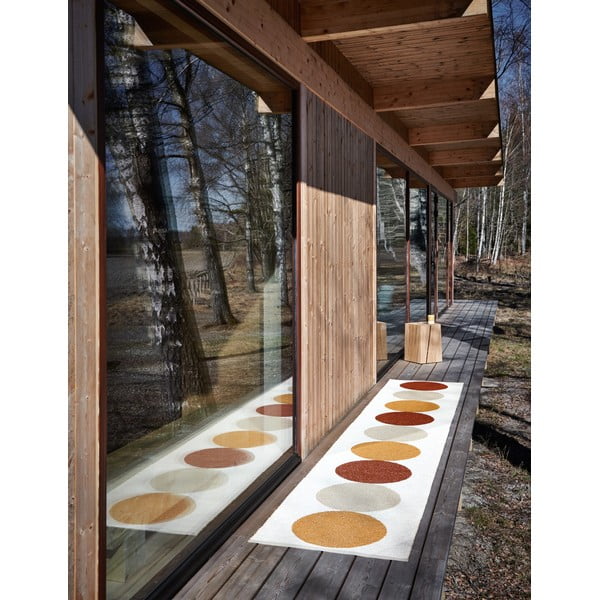 Okkersárga-krémszínű kültéri-beltéri szőnyeg 70x140 cm Otto Harvest – Pappelina-image-4