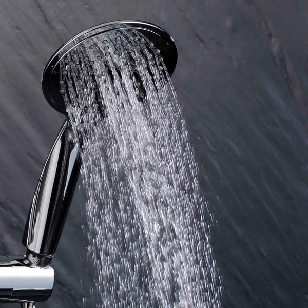 Matt ezüstszínű műanyag zuhanyszett kézi tussal 70 cm Hydro – douceur d'intérieur-image-2