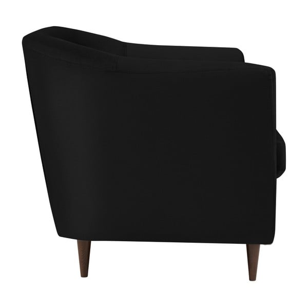 Glam fekete bársonykanapé,175 cm - Kooko Home-image-1