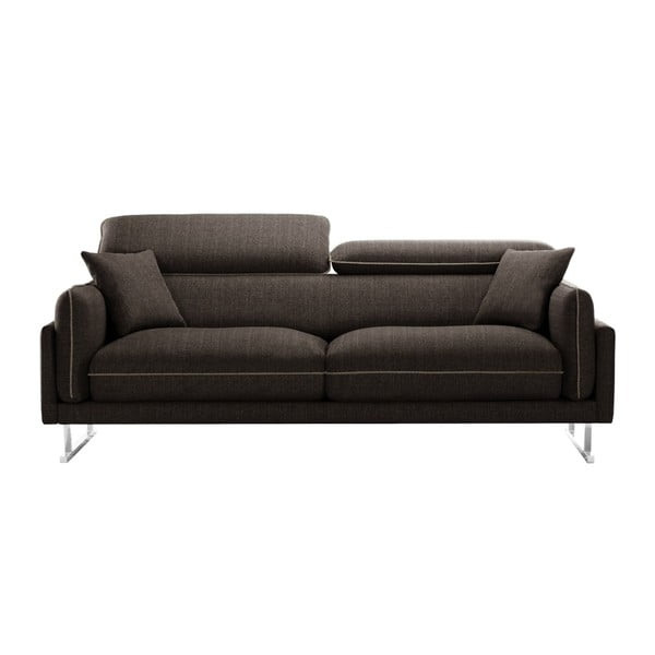 Gigi barna háromszemélyes kanapé, mogyoróbarna szegéllyel - L'Officiel Interiors