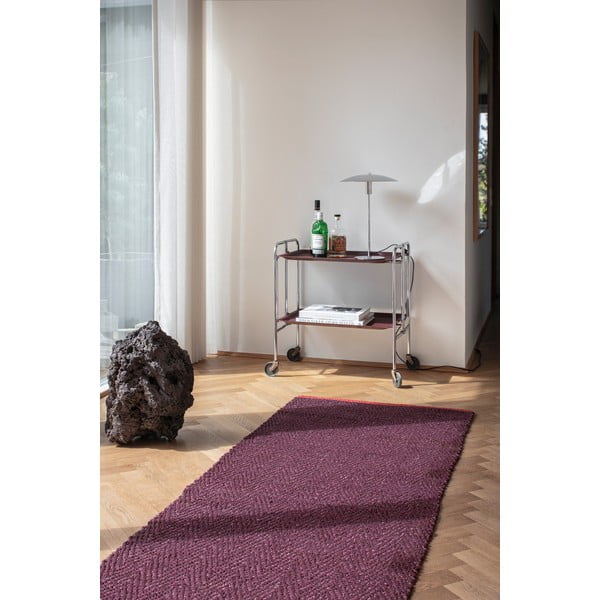 Borvörös juta futószőnyeg 80x245 cm Notes – Mette Ditmer Denmark-image-2