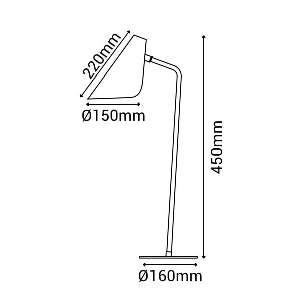 Lisboa fehér asztali lámpa, magasság 45 cm - SULION-image-4