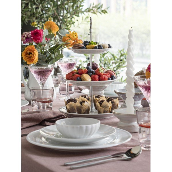 Ezüstszínű rozsdamentes acél evőeszköz készlet 16 db-os Fuga – Gense-image-4